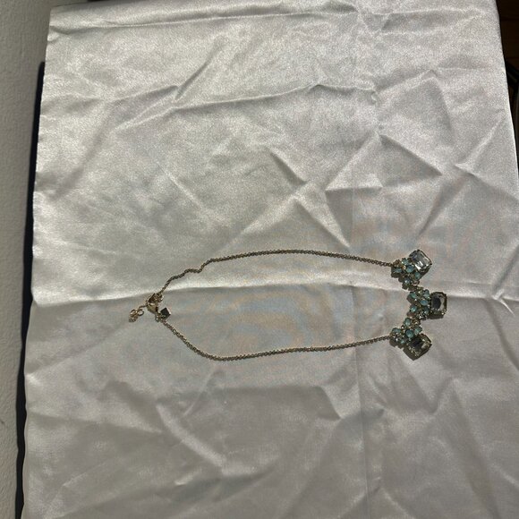 ✨Statement Crystal & Aqua Gem Necklace✨ - Picture 7 of 7